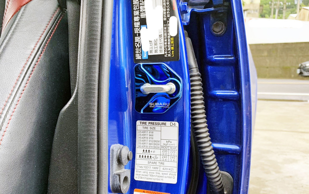  ржавчина предотвращение Subaru XV Forester SJ Legacy BM/BR Impreza GP/GJ фиксатор двери покрытие 4PCS/ комплект нержавеющая сталь голубой 