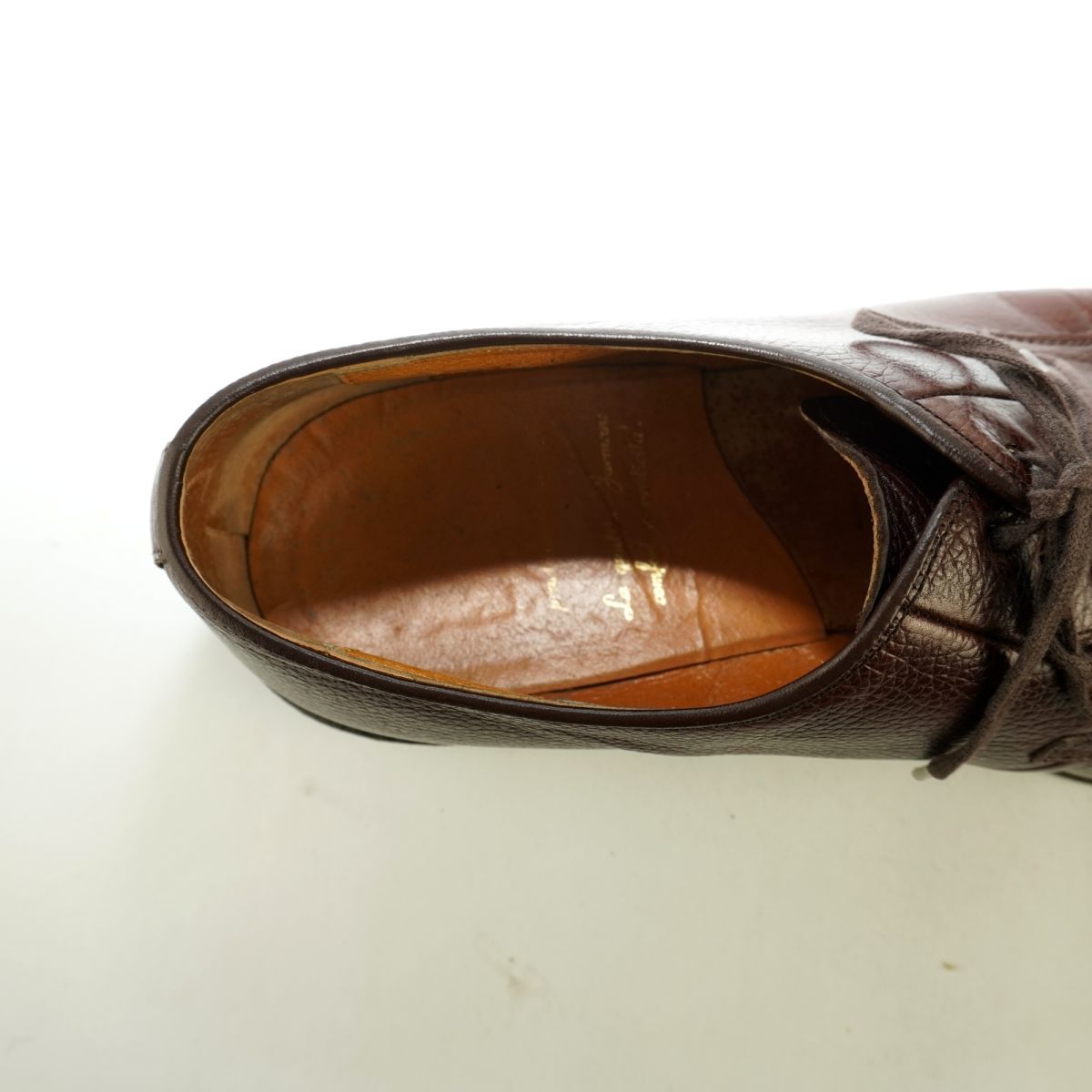 Jarman shoes for men ジャーマン 25 1/2 25.5 革靴 ビジネスシューズ 外羽根式 メンズ レザー 本革 茶色 ブラウン/EC60_画像6
