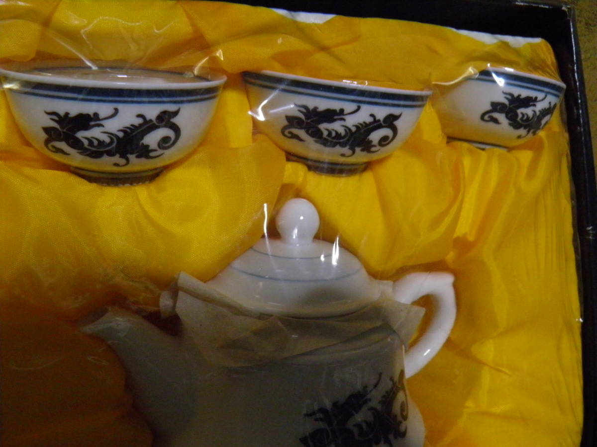 R２4．０１UP-No１２２ 中国古典茶器セット 未開封品 中国茶器の画像2