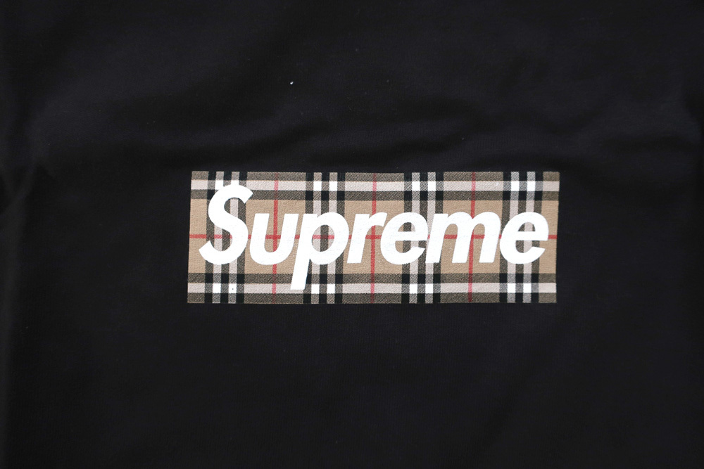 (M)Supreme Burberry Box Logo TeeシュプリームバーバーリーボックスロゴTシャツBlack黒_画像2