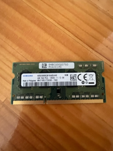 SAMSUNG DDR3-1600 PC3L-12800s  4GB×2(8G)