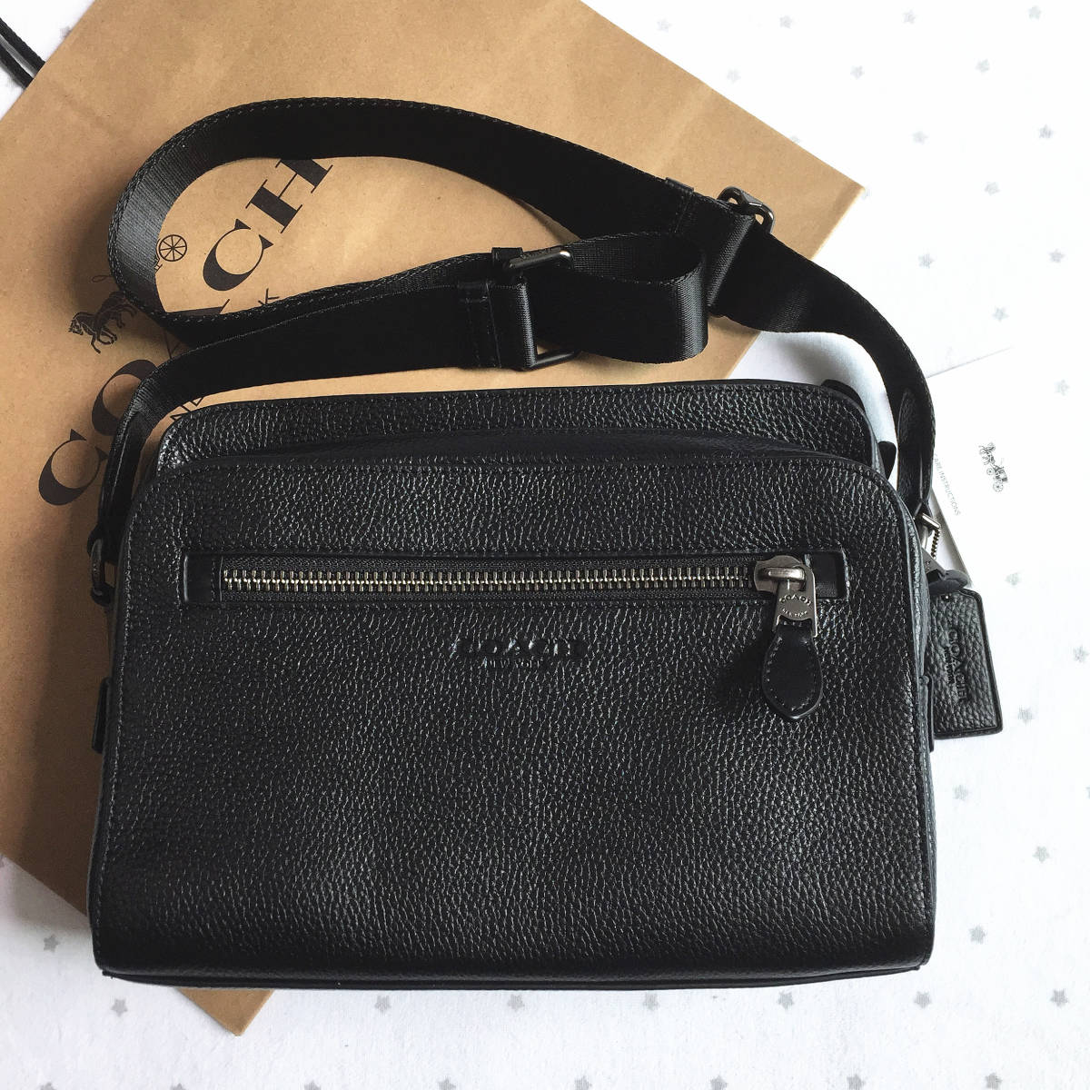 新品未使用】COACH コーチバッグ F91484 ブラック ショルダー 新品未使用】COACH コーチバッグ F91484 ブラック ショルダー
