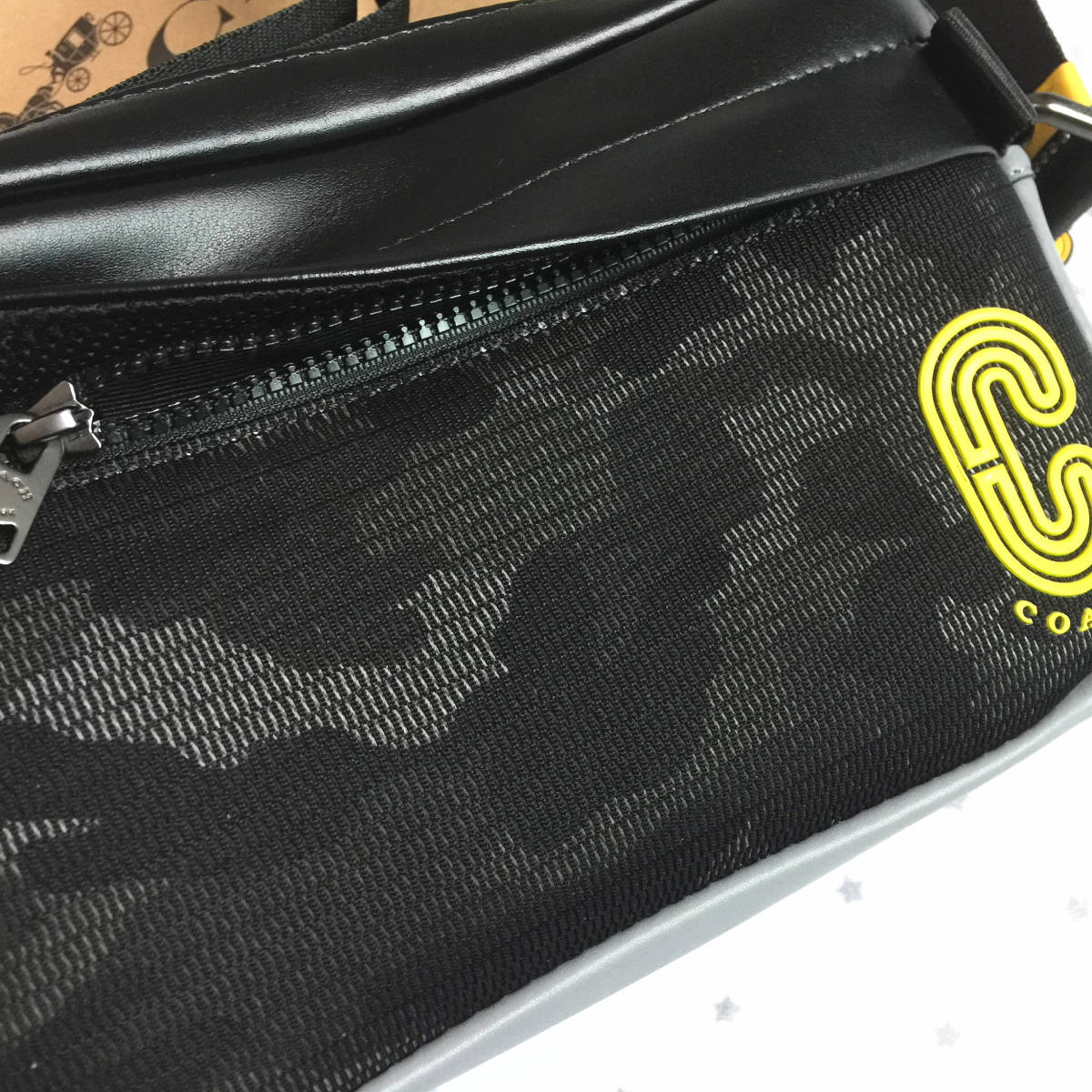 新品未使用】COACH コーチバッグ 2381 グレー×ブラック ショルダー