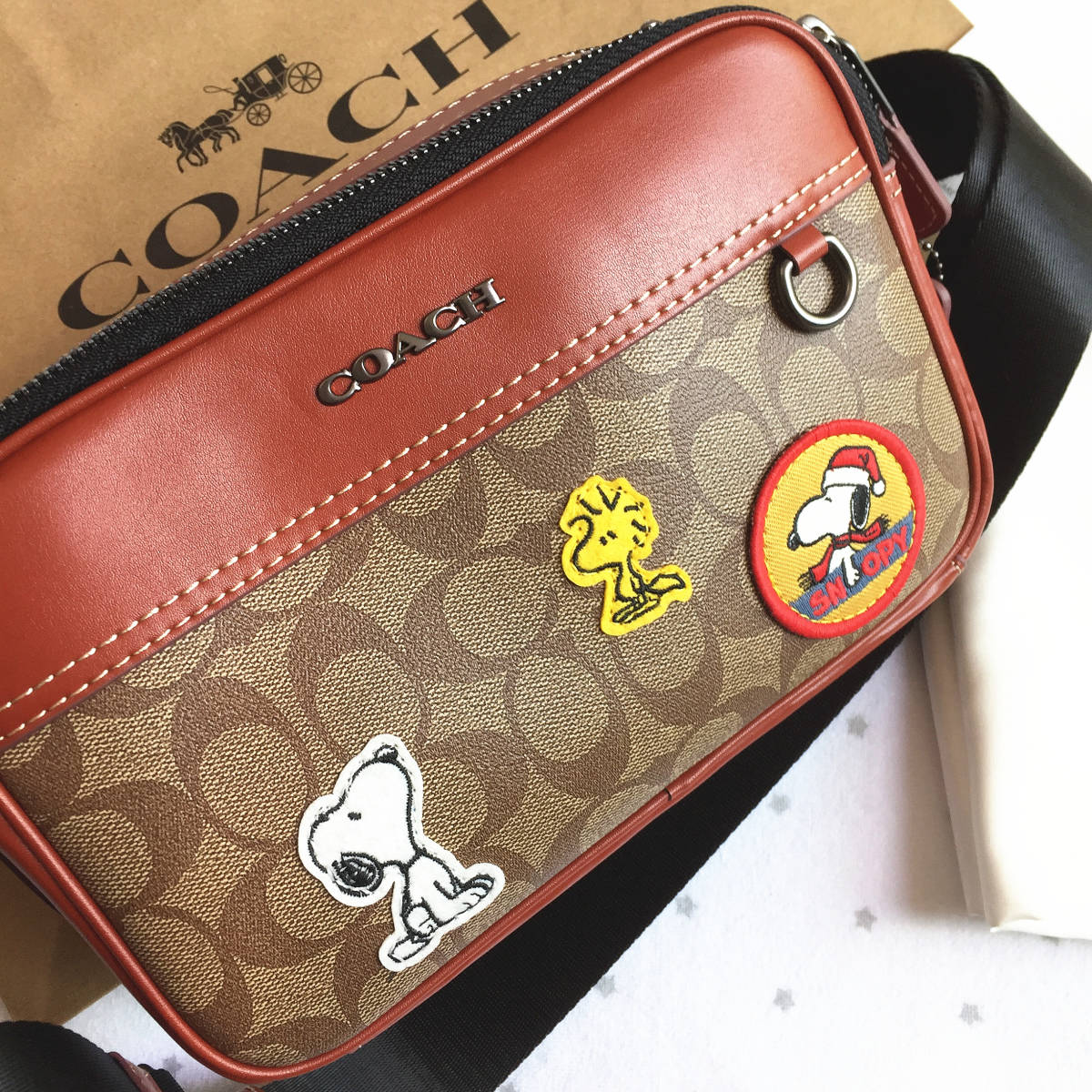 新品未使用】COACH コーチバッグ CE746 Coach x Peanuts スヌーピー