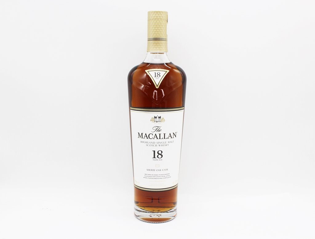 1円【未開栓】The MACALLAN ザ・マッカラン 18年 シェリーオークカスク