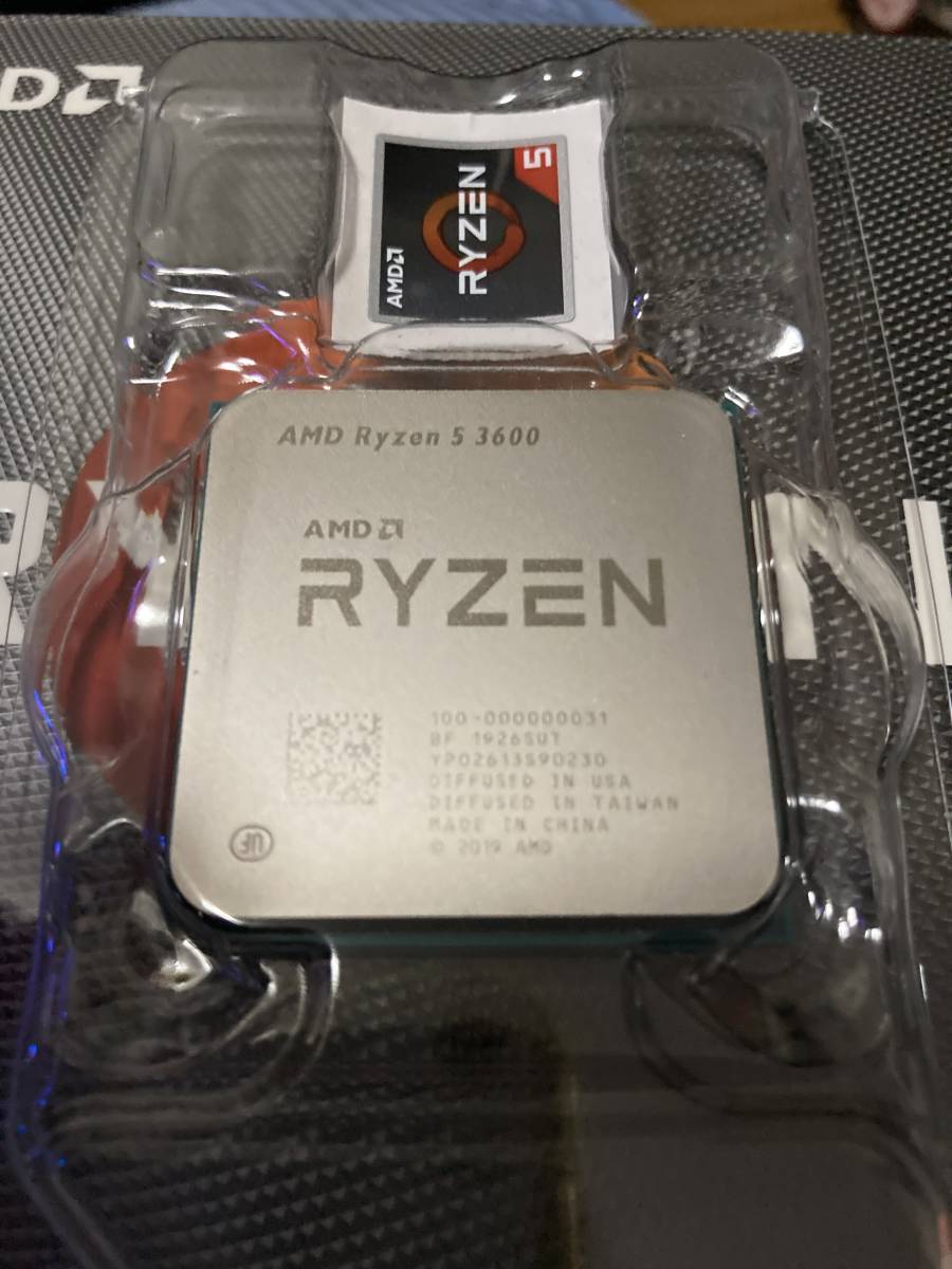 AMD Ryzen 5 3600 BOX サイズ 白虎弐AMD SCBYK-2000A 付き