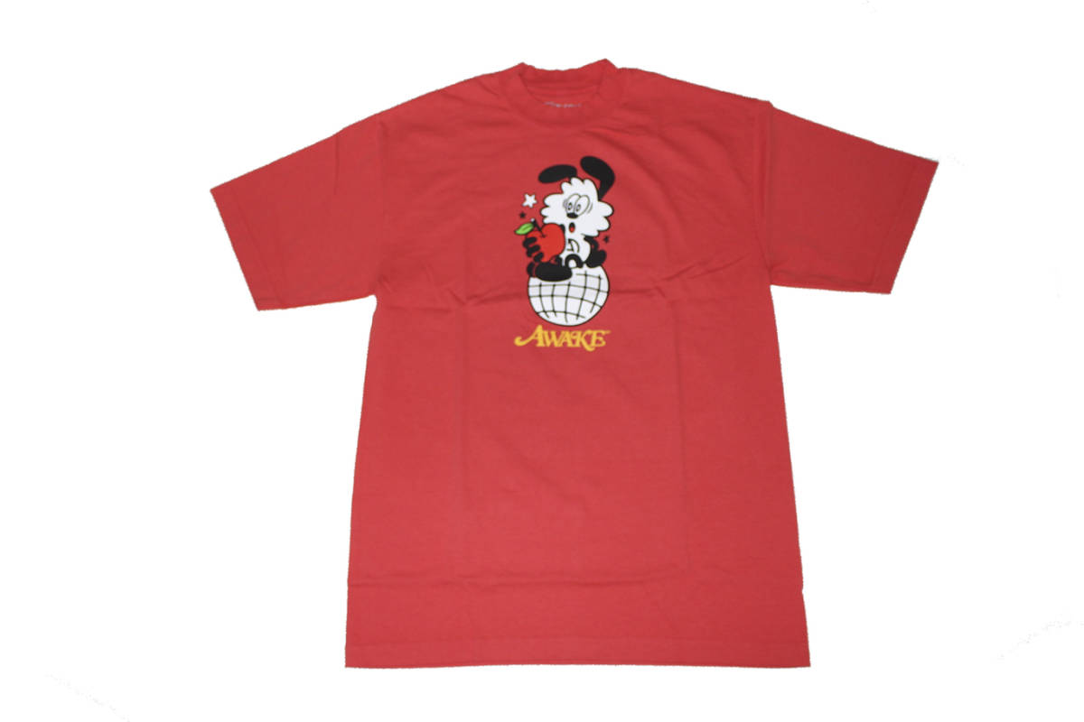 イラスト、キャラクター AWAKE VERDY TEE SIZE M RED