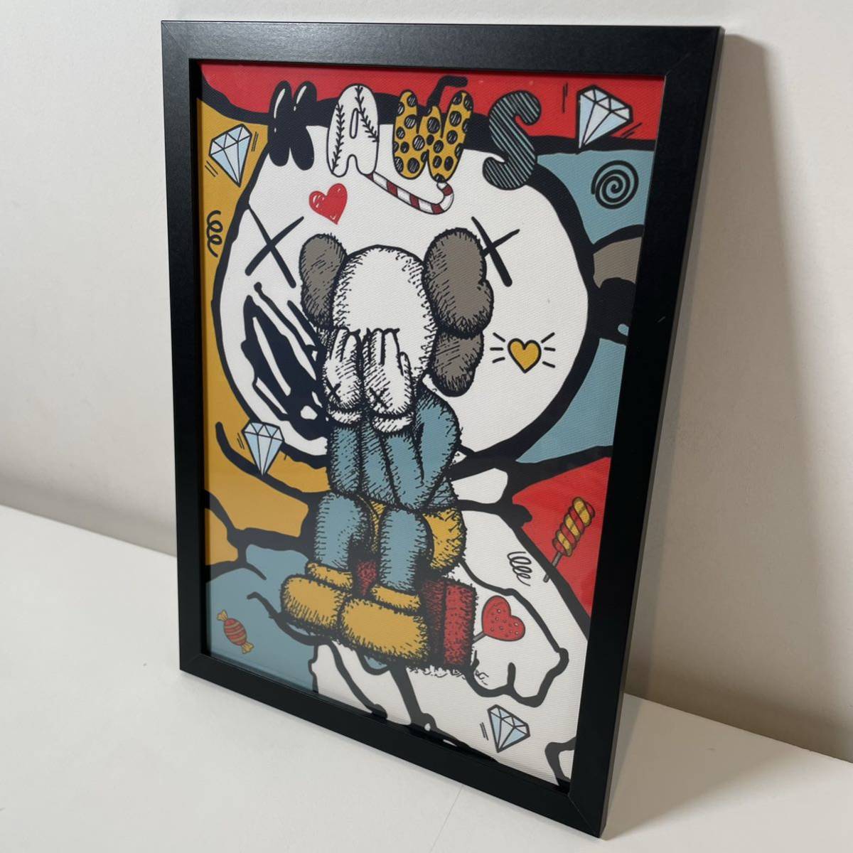 額付きポスター】KAWS(カウズ)12ベアブリック(A4サイズ) | www