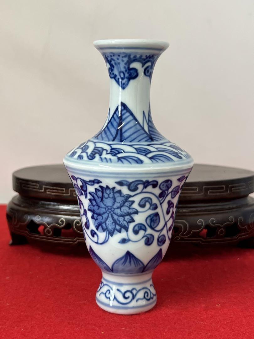 古美術 花瓶 清時代染付花瓶 BL2-77 | 911pchelp.net