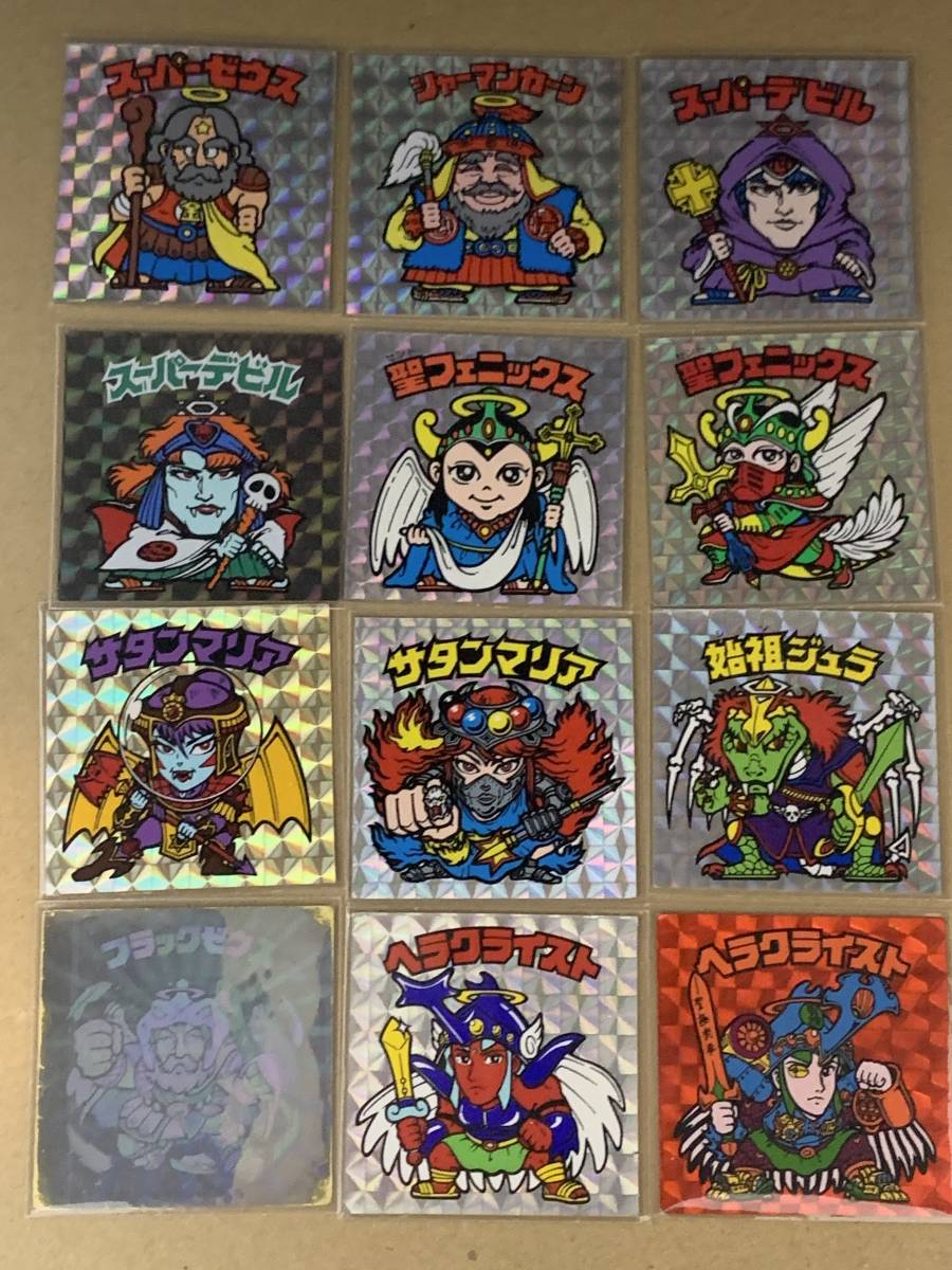 旧ビックリマンシール ビックリマン 1弾~15弾ヘッドコンプ ブラック
