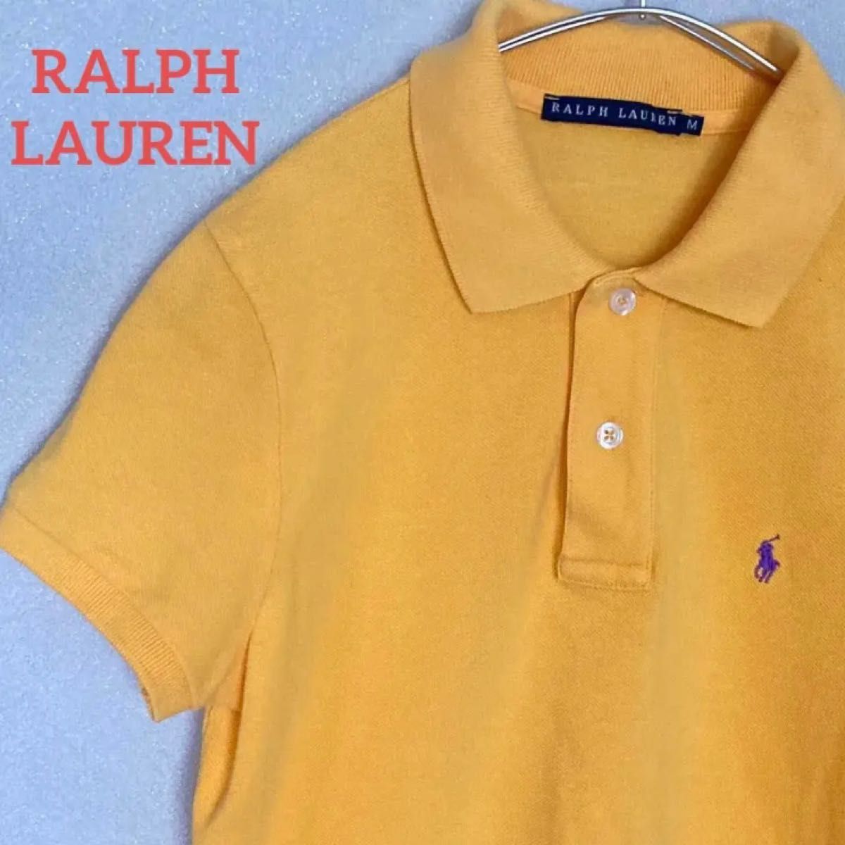 RALPH LAUREN ラルフローレン 半袖ポロシャツ イエロー M