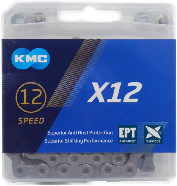 KMC ケイエムシー KMC X12 チェーン 12速 12S 12スピード 12speed 用 126Links EPT シルバー 自転車_画像1