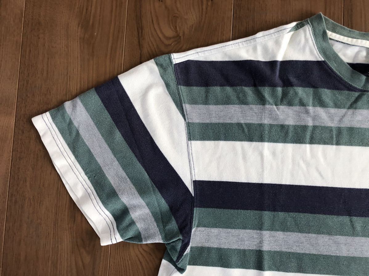 1円〜】90s OLD GAP 白タグ ボーダー Tシャツ XL ビンテージ ☆ 80s