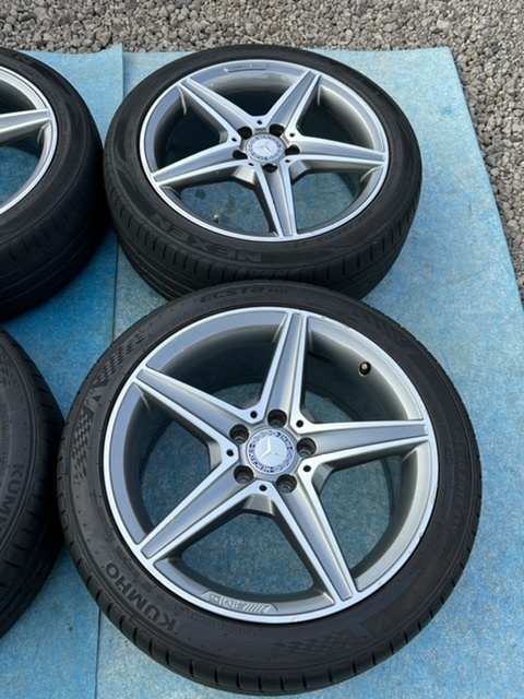 ホイール付タイヤ4本セット メルセデスベンツ W205 Cクラス AMG純正5