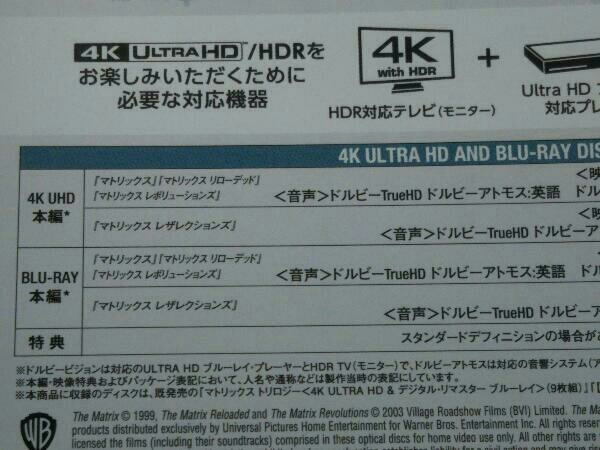 マトリックス 4-Film デジャヴュ・コレクション メタルケース&スチールブック仕様(初回限定版)(4K ULTRA HD+Blu-ray Disc)_画像6