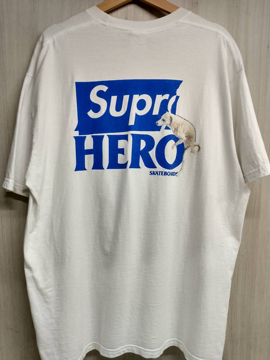 Supreme × ANTIHERO 22ss Dog Tee White 半袖Tシャツ シュプリーム アンチヒーロー ドッグ Tシャツ ホワイト USA製 米国製 店舗受取可の画像2