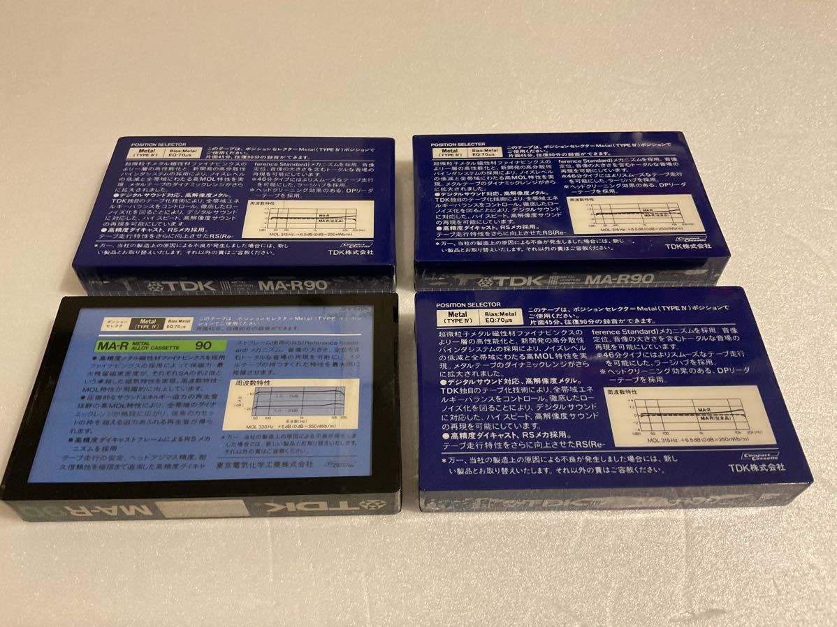 METAL カセットテープ TDK MA-R 90 4本 新品 未開封 | normanhubbard.com