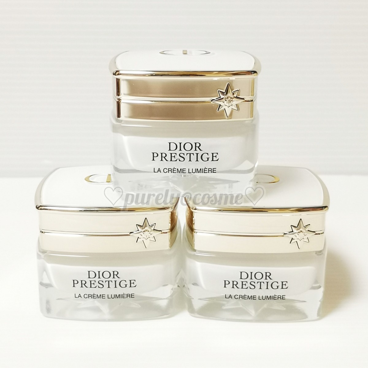 【Dior】 ディオール プレステージ ホワイト ラ クレーム ルミエール N フェイスクリーム ミニサイズ 45ml (15ml×3)