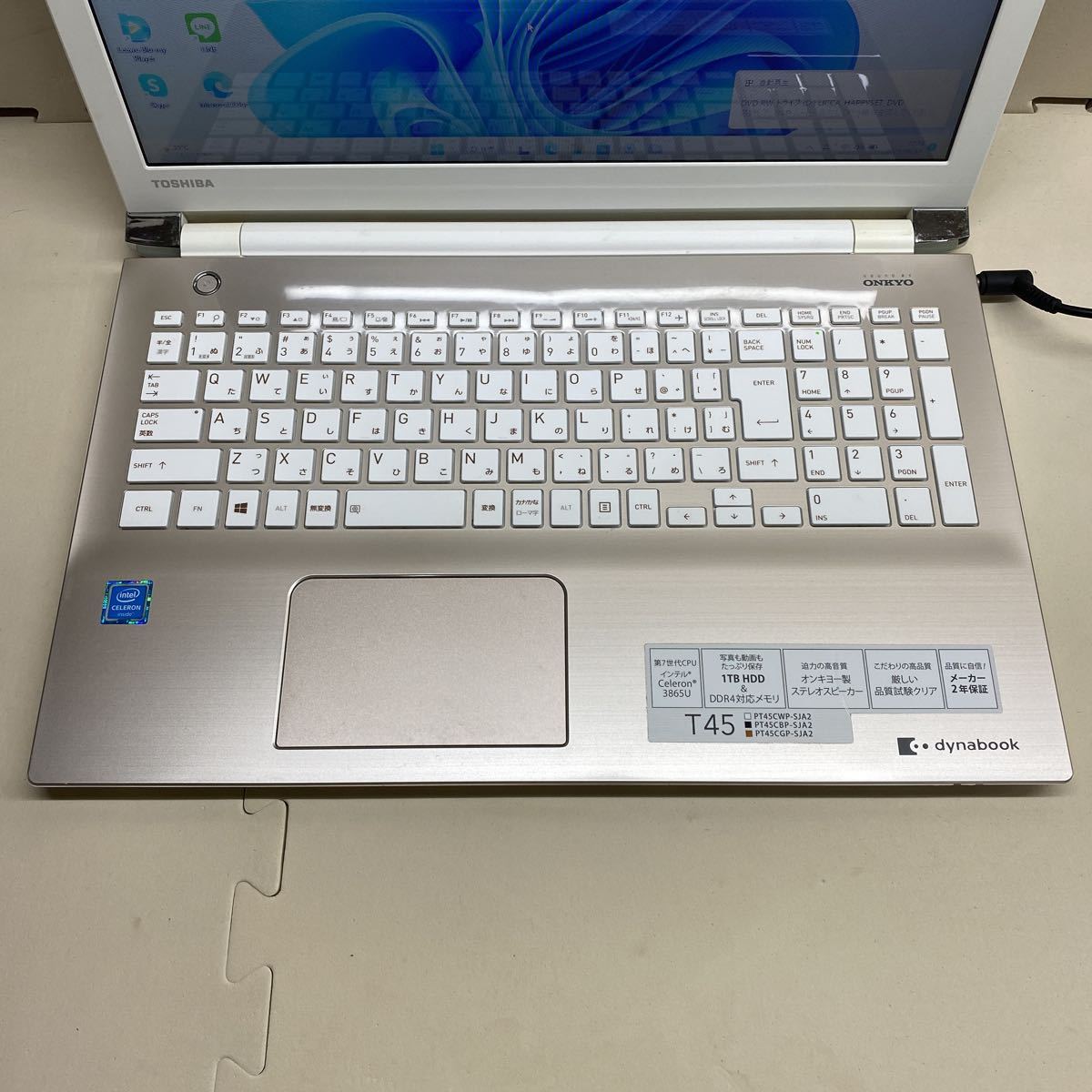 NT6-151 激安OS Windows11 ノートPC TOSHIBA dynabook T45/CG Celeron