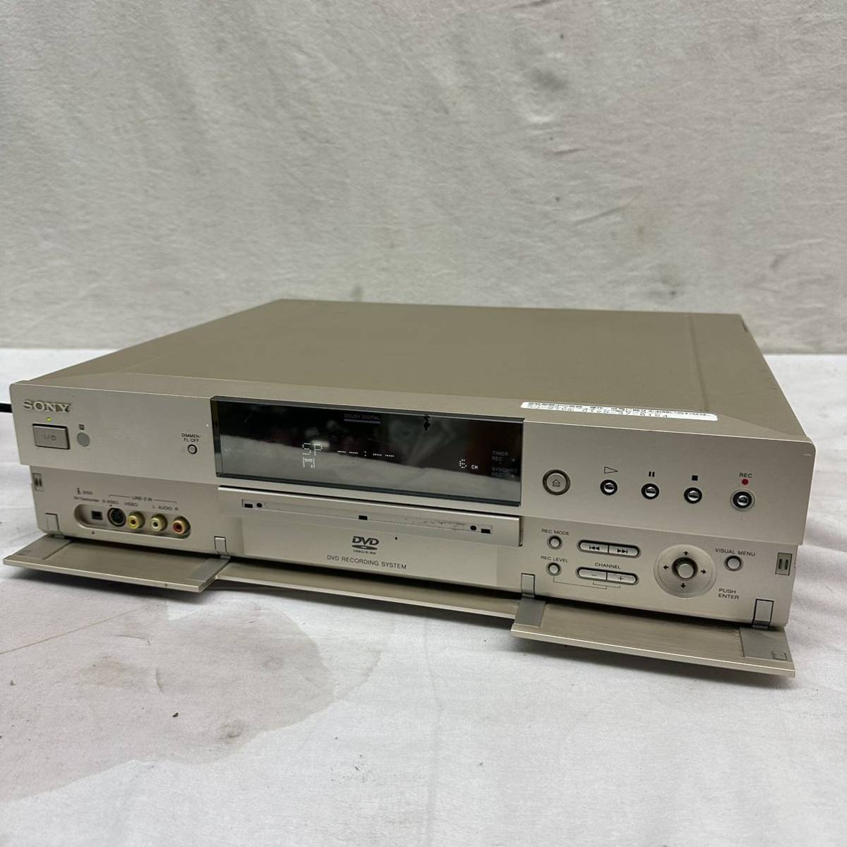 SONYソニー DVD recorder RDR-A1 動作確認済み　DVDレコーダー　リモコンなし　映像機器_画像2