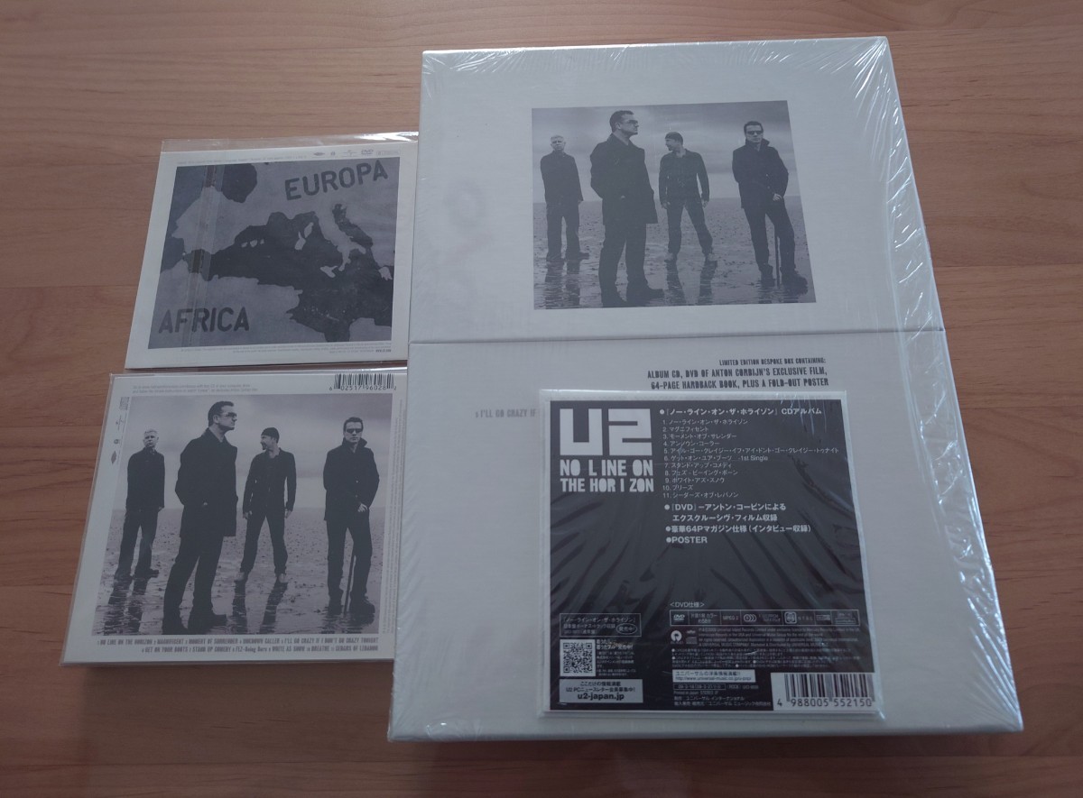 ★U2 ★ノー・ライン・オン・ザ・ホライゾン No Line On The Horizon+CORBIJN LINEAR★BOXEdition★完全限定盤★CD DVD★未開封_画像3