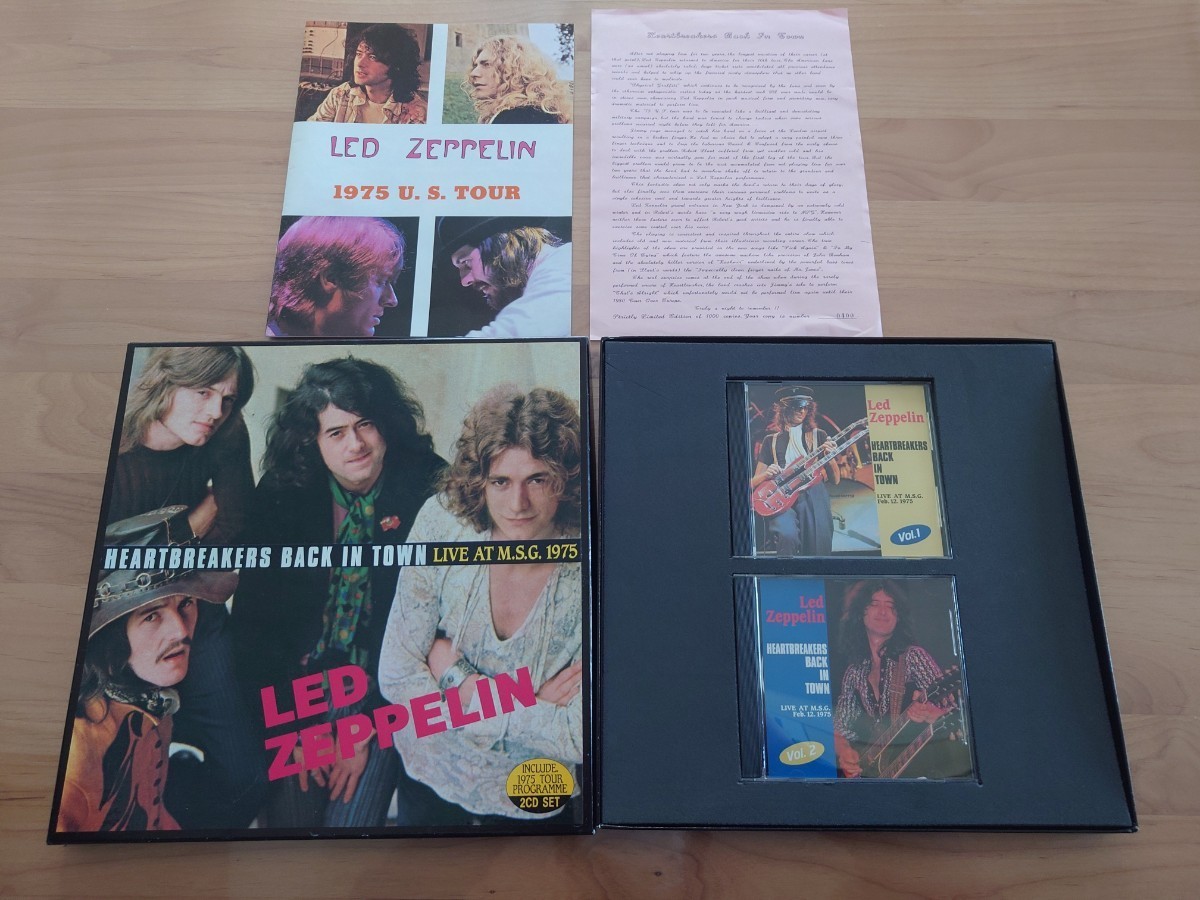 ★レッド・ツェッペリン Led Zeppelin★Heartbreakers Back In Town★Live At M.S.G.1975.★2CD★中古品 