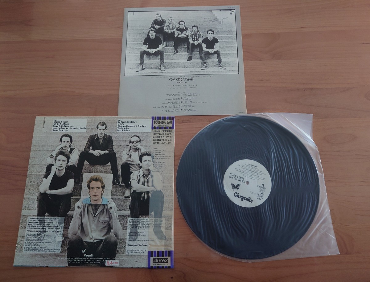 ★ヒューイ・ルイス・アンド・ザ・ニュース Huey Lewis & The News★ベイ・エリアの風 Picture This★帯付★見本盤★LPレコード★中古品 