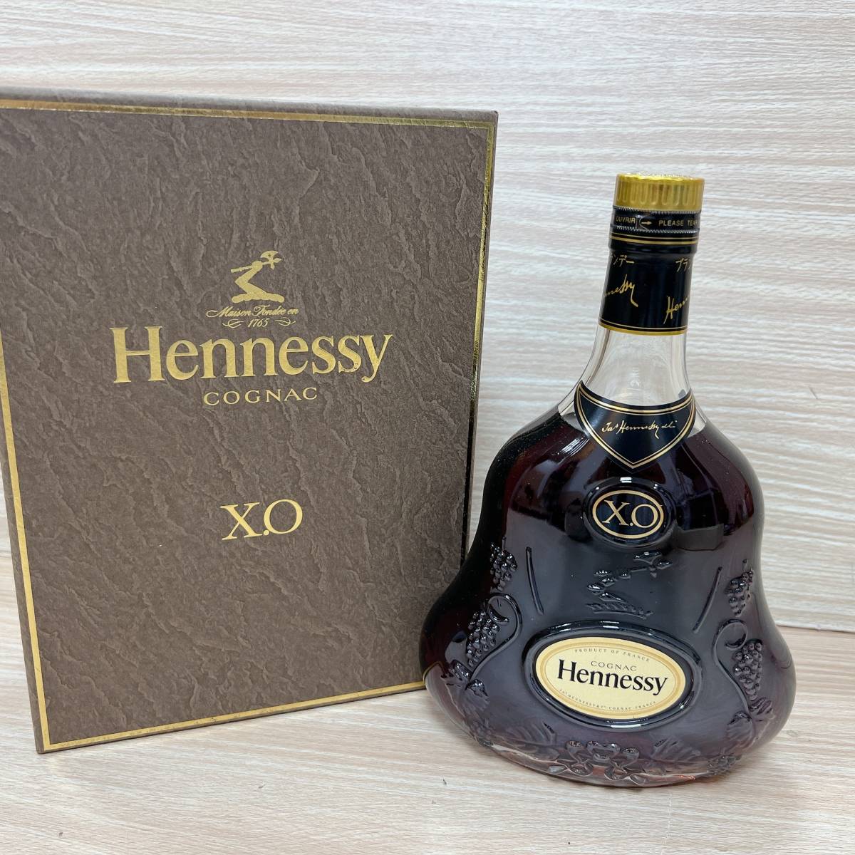 COGNAC Hennessy コニャック ヘネシー XO クリアボトル 金キャップ