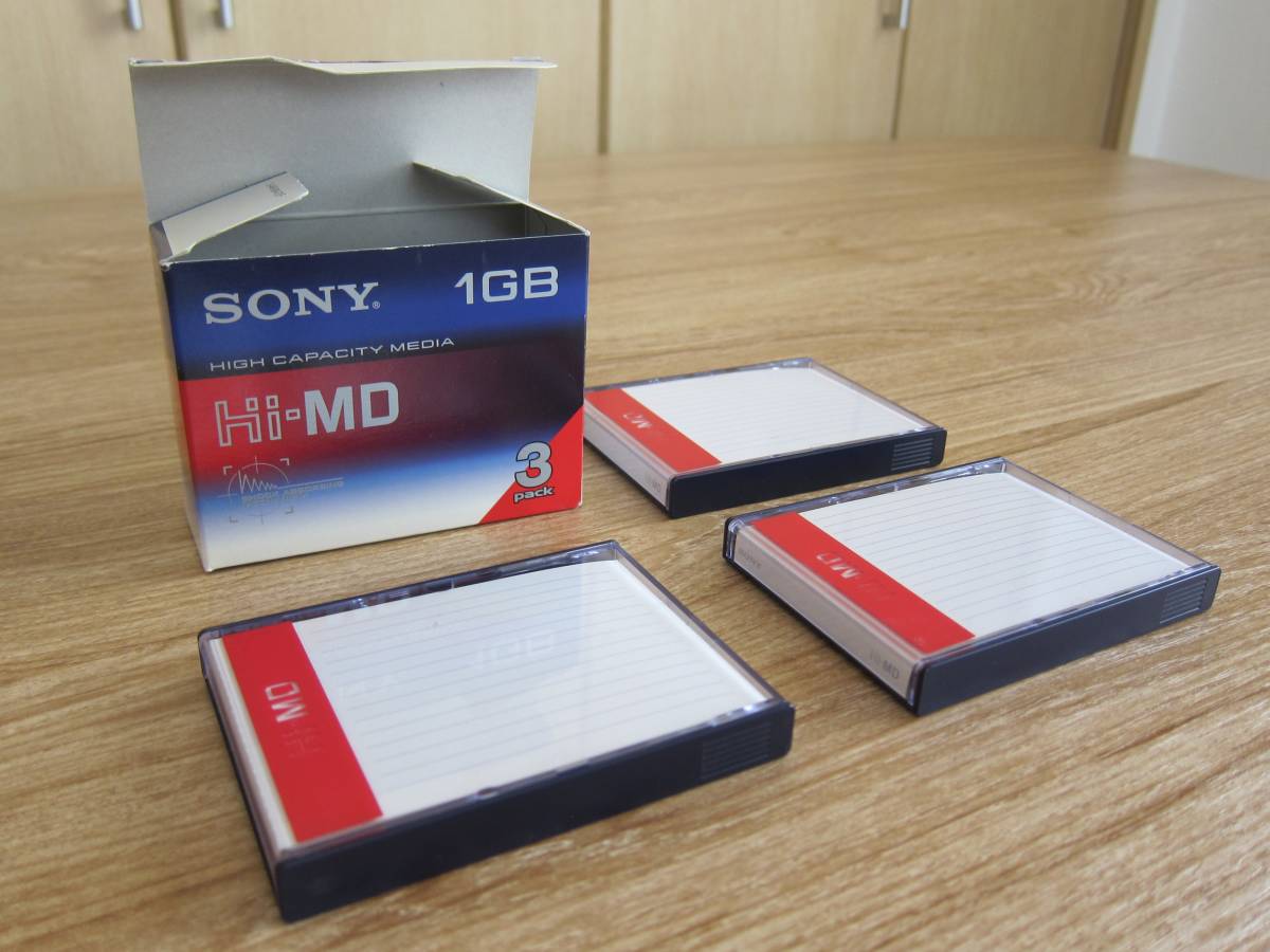 ソニー Hi-MDディスク 1GB 3HMD1G 3枚組 中古良品(記録媒体)|売買され