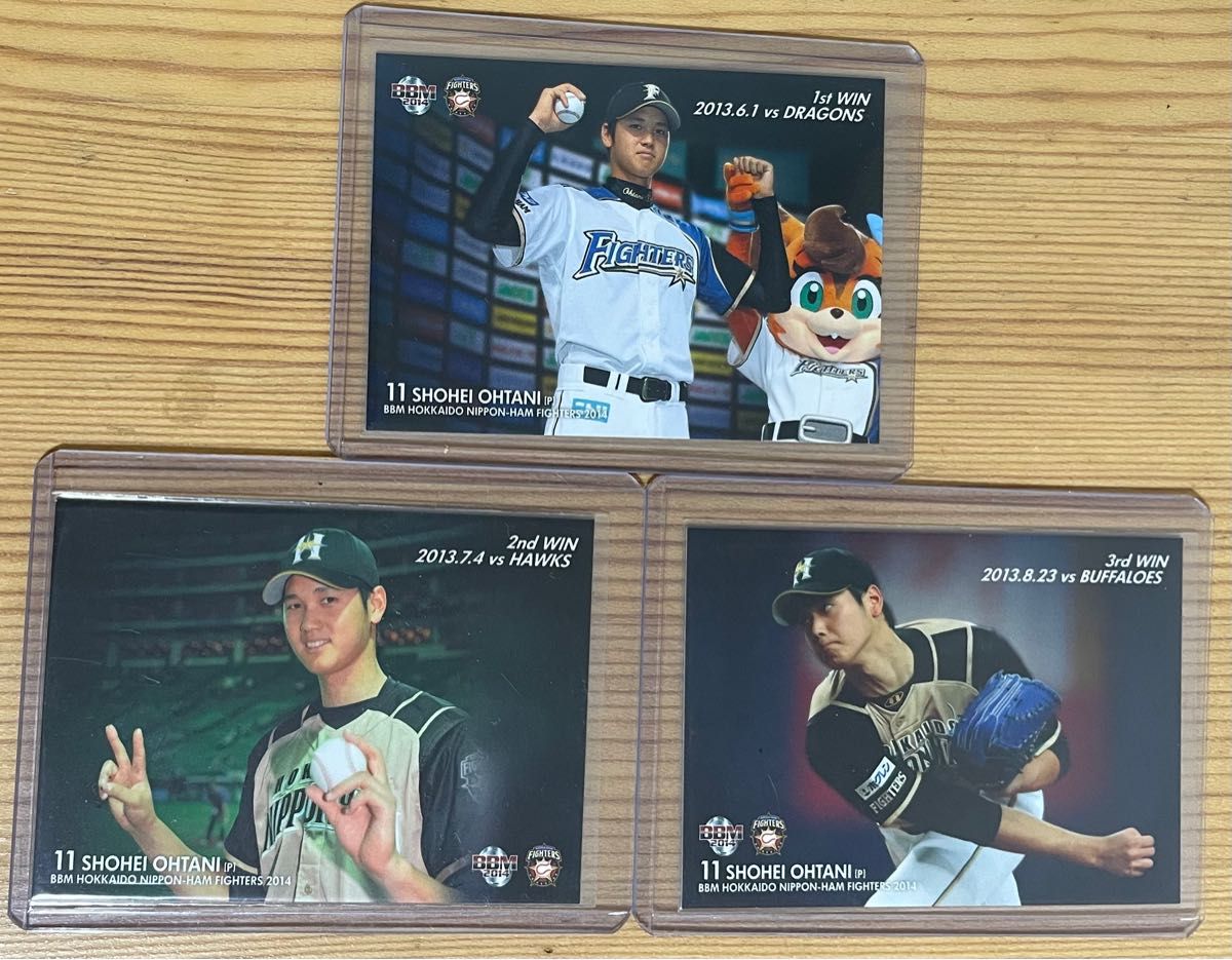 大谷翔平 BBM プロ初勝利カード 1st WIN 2nd WIN 3rd WIN|PayPayフリマ