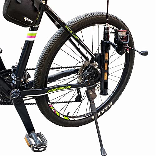 OUTDOORWEI 自転車釣り竿ホルダー - 釣り竿はバイクにしっかりと取り付けられます - 安全で安全 -