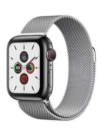 【新品】Apple Watch用 ミラネーゼバンド ストラップ シルバー アップルウォッチ シリーズ8 7 se 6 5 4(バンド幅 38 40 41mm対応) ！_画像9