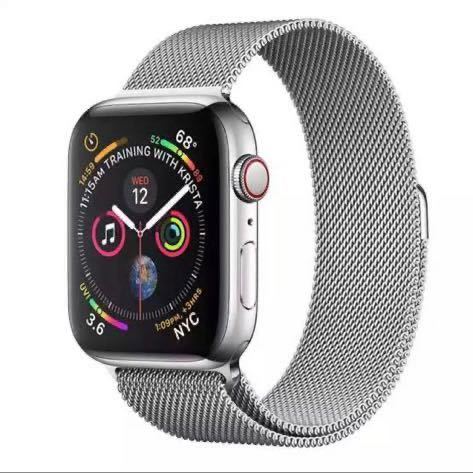 【新品】Apple Watch用 ミラネーゼバンド ストラップ シルバー アップルウォッチ シリーズ8 7 se 6 5 4(バンド幅 38 40 41mm対応) ！_画像1