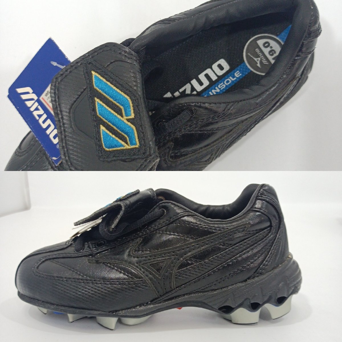 Mizuno Mizuno baseball shoes Baseball shoes 19cm 20cm 2 pairs set spike black softball baseball for shoes exhibition goods [ road comfort Sapporo ]