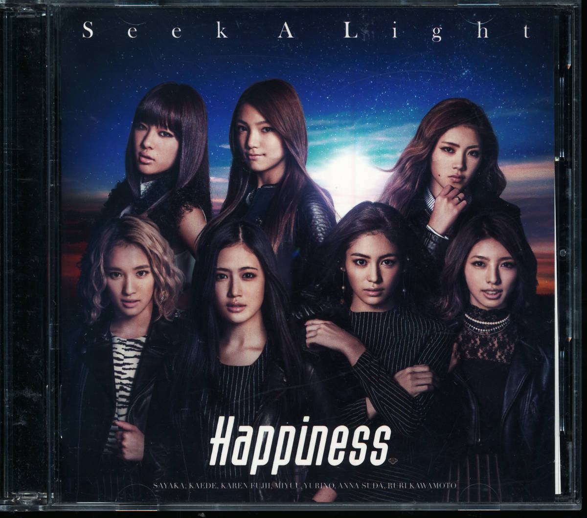 ハピネスHappiness/Seek A Light★CD+DVD★SAYAKA/楓/藤井夏恋/MIYUU/YURINO/杉枝真結/須田アンナ/川本璃(E-ガールズE-girls) _画像1