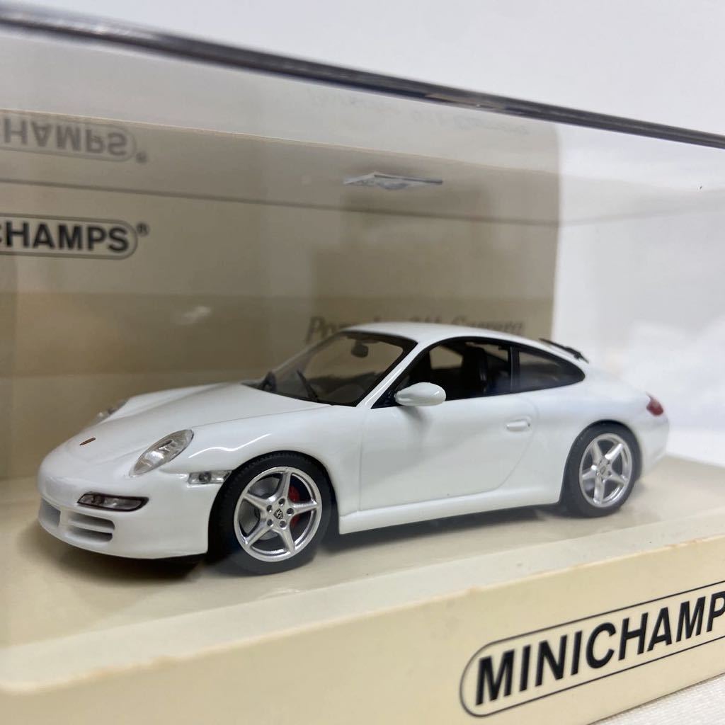 限定車 MINICHAMPS 1/43 PORSCHE 911 Carrera 2004年 Linea Bianco No.1 ミニチャンプス ポルシェ 997 カレラ ミニカー モデルカー_画像1