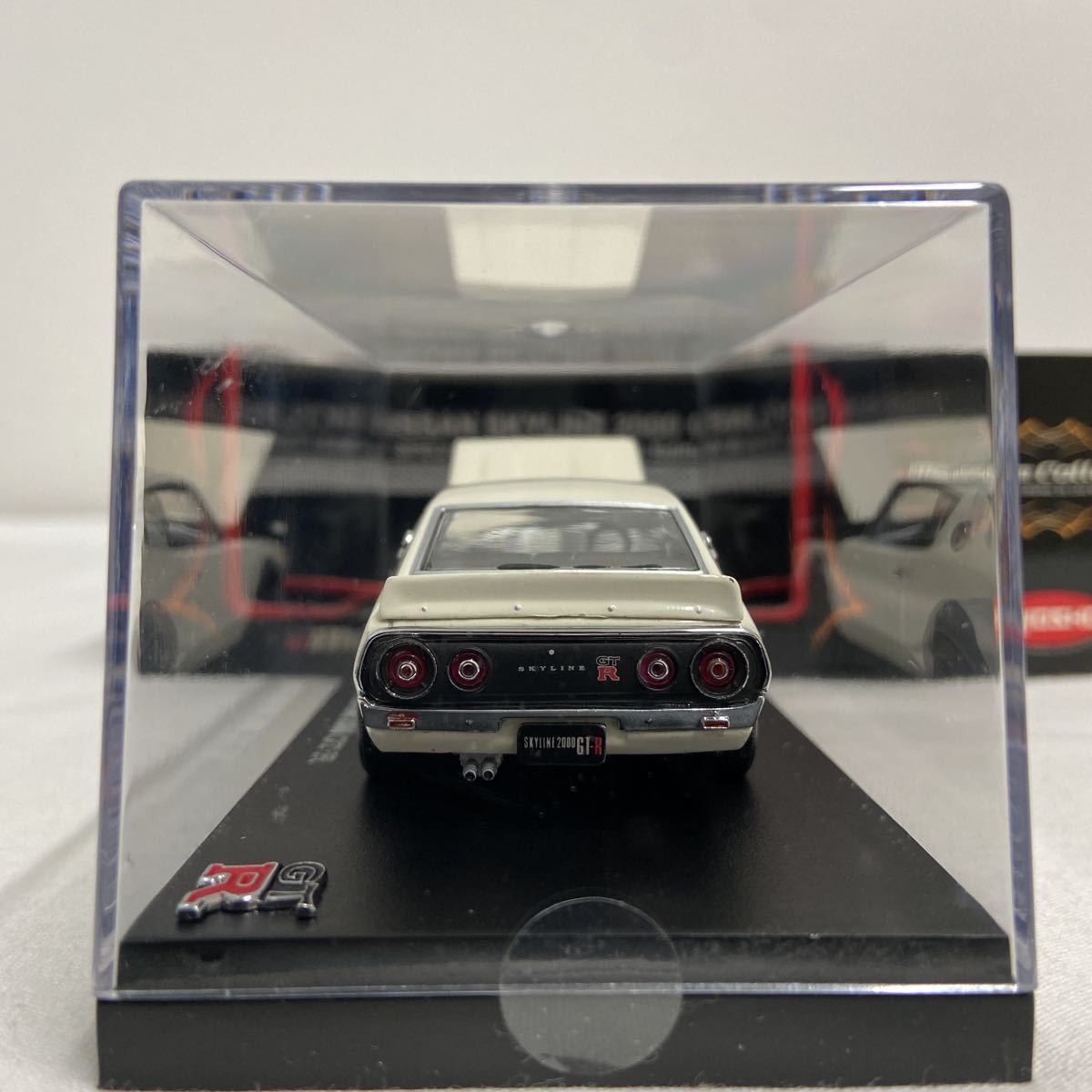 京商 1/43 NISSAN SKYLINE 2000 GT-R KPGC110 Wide Wheel 日産スカイライン ケンメリ ホワイト ワタナベホイール 旧車 ミニカー 国産名車の画像10