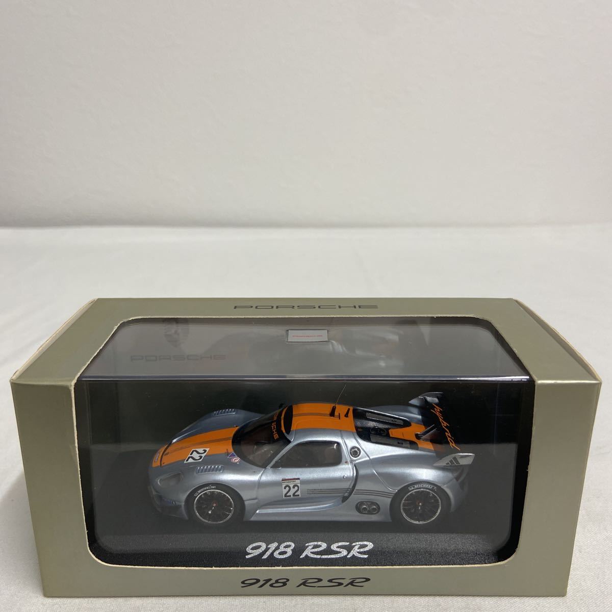 PORSCHE ディーラー特注 PMA 1/43 918 RSR #22 hybrid MINICHAMPS ポルシェ ハイブリッド ミニカー モデルカー 検索 911 991 992 996_画像2