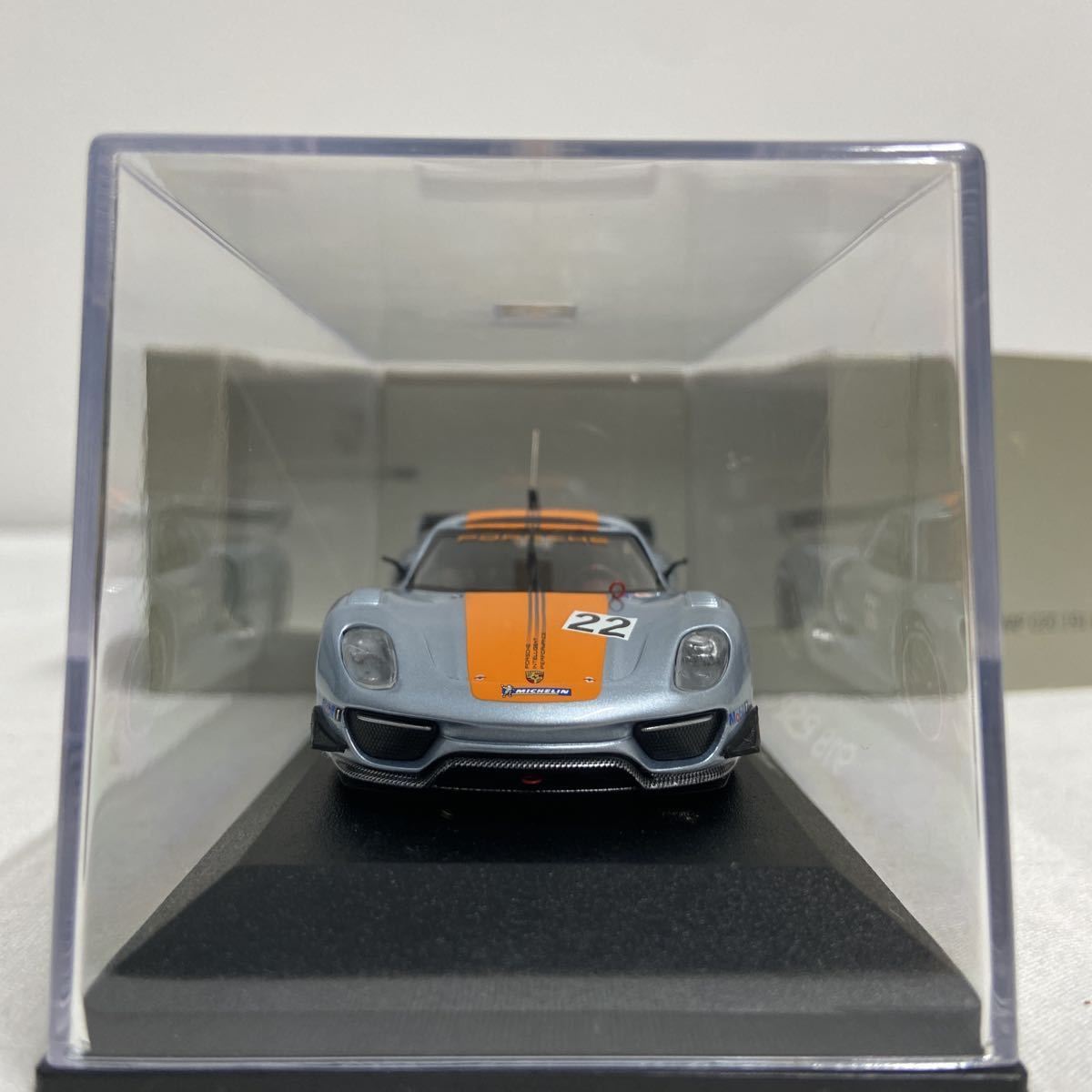 PORSCHE ディーラー特注 PMA 1/43 918 RSR #22 hybrid MINICHAMPS ポルシェ ハイブリッド ミニカー モデルカー 検索 911 991 992 996_画像6