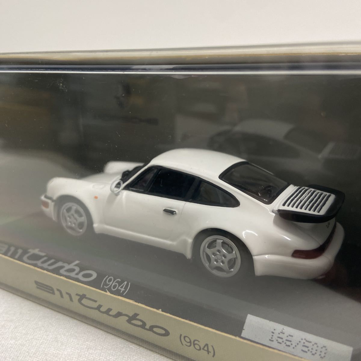 限定車 PORSCHE ディーラー特注 PMA 1/43 911 turbo 964 White MINICHAMPS ポルシェ ターボ ミニカー モデルカー 検索 930 991 997 992_画像5