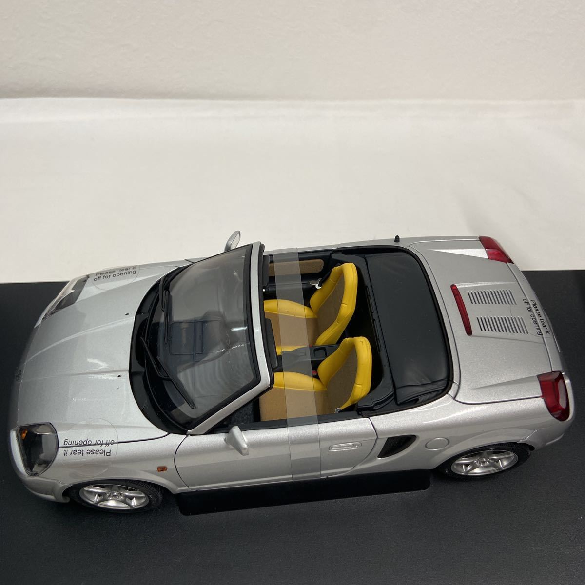 AUTOart 1/18 TOYOTA MR2 SPYDER 2000年 RHD SILVER オートアート トヨタ MR-S シルバー 右ハンドル ミニカー モデルカー Aaの画像5