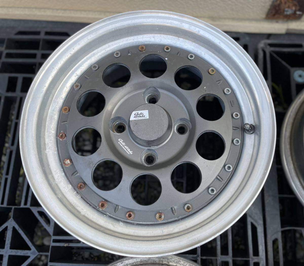 AUTO STARADA MK-8 アウトストラーダ 15x7JJ /PCD 114.3/4H / OFF +24 / ハブ径約76mm ４本セット深リム 旧車