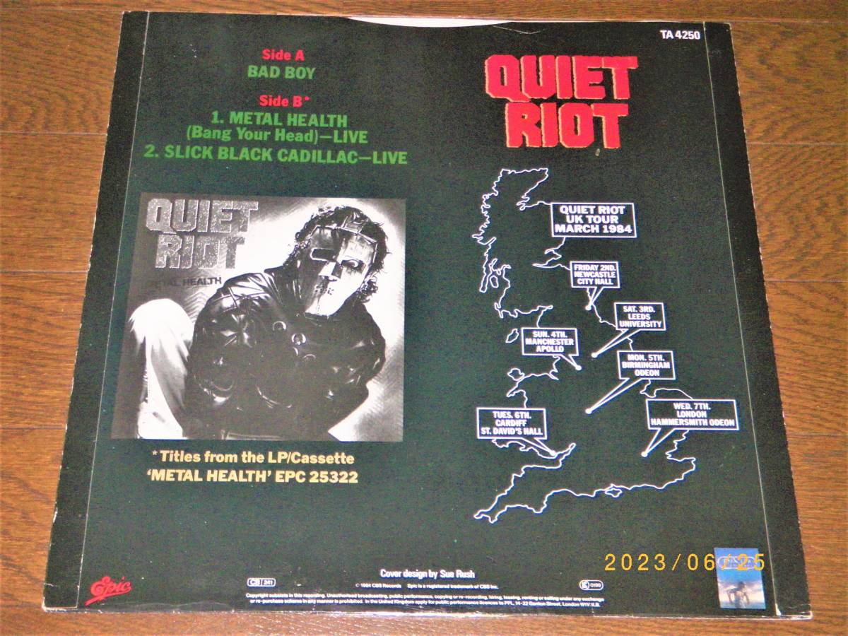 ◎クワイエット・ライオット/QUIET RIOT【BAD BOY】12インチ/美盤