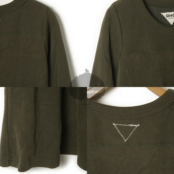 YGG*Ronherman Ron Herman 7 minute sleeve One-piece tops khaki lady's XS green series cut and sewn 