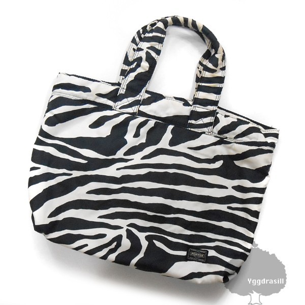 YGG#HEADPORTER Headporter Zebra pattern tote bag white black Yoshida bag bag back bag 