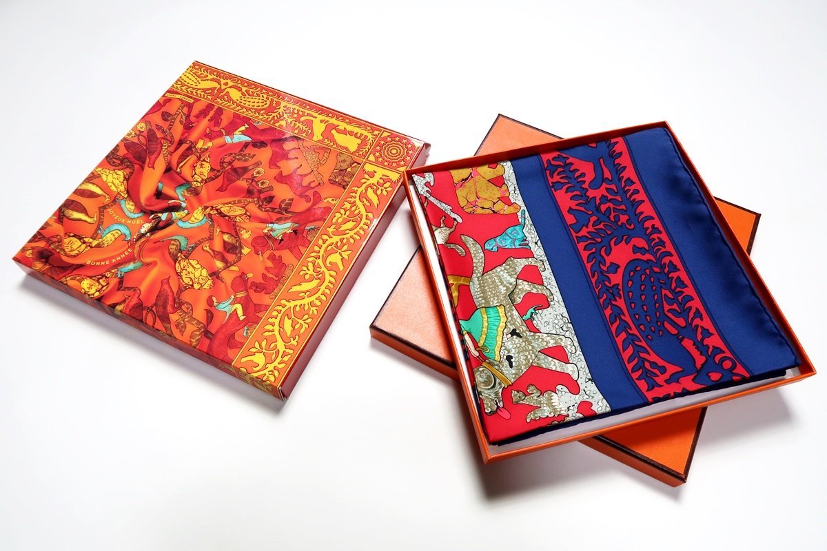 新品同様・未使用】HERMES エルメス スカーフ【EARLY AMERICA(古き良き