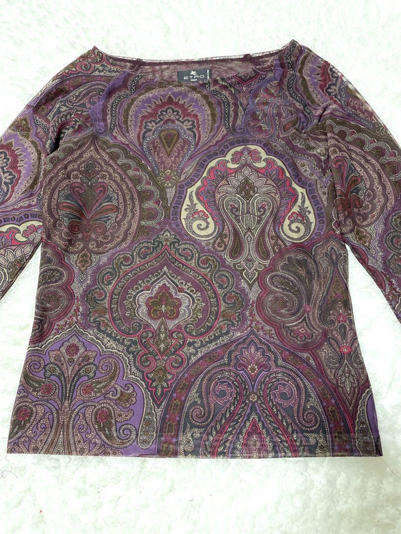 ETRO エトロ ペイズリー柄 長袖 カットソー 大きいサイズ www.fusion.ps