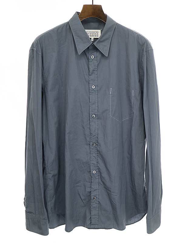 【超特価sale開催!】 Dyed Garment 21SS メゾンマルタンマルジェラ10 Margiela10 Martin Maison Poplin メンズ【TLS】 サイズ:43 ブルー コットンシャツ 長袖シャツ 【超特価sale開催!】 Dyed Garment 21SS メゾンマルタンマルジェラ10 Margiela10 Martin Maison Poplin メンズ【TLS】 サイズ:43 ブルー コットンシャツ 長袖シャツ