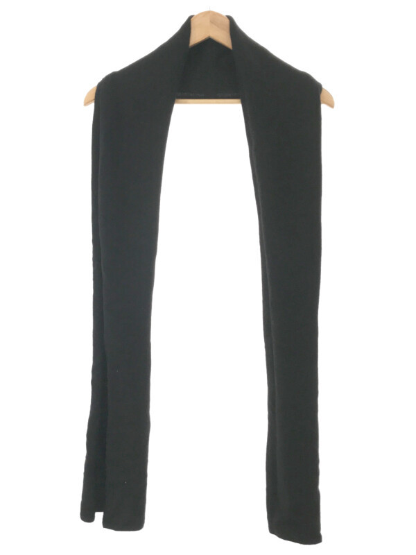 Dior HOMME ディオールオム 10AW キャメルロングマフラー ブラック サイズ:F メンズ【TLS】