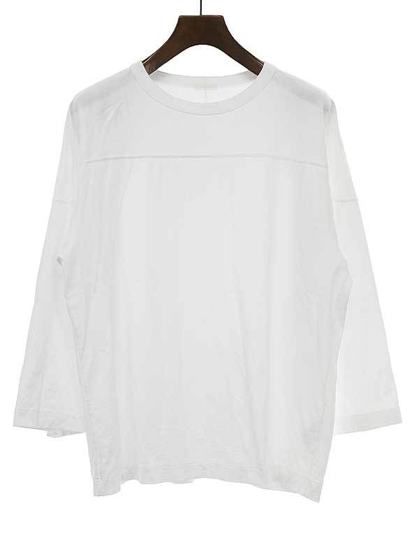 男女兼用 フットボール 21AW コモリ COMOLI Tシャツ メンズ【TLS】 サイズ:1 ホワイト その他の袖丈